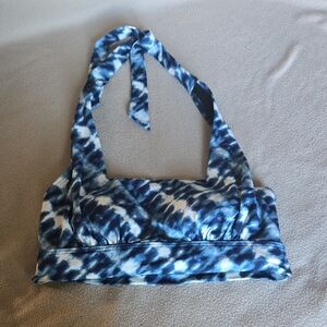 CLEARANCE! Lands' End Blue Tie-Dye Bikini Top